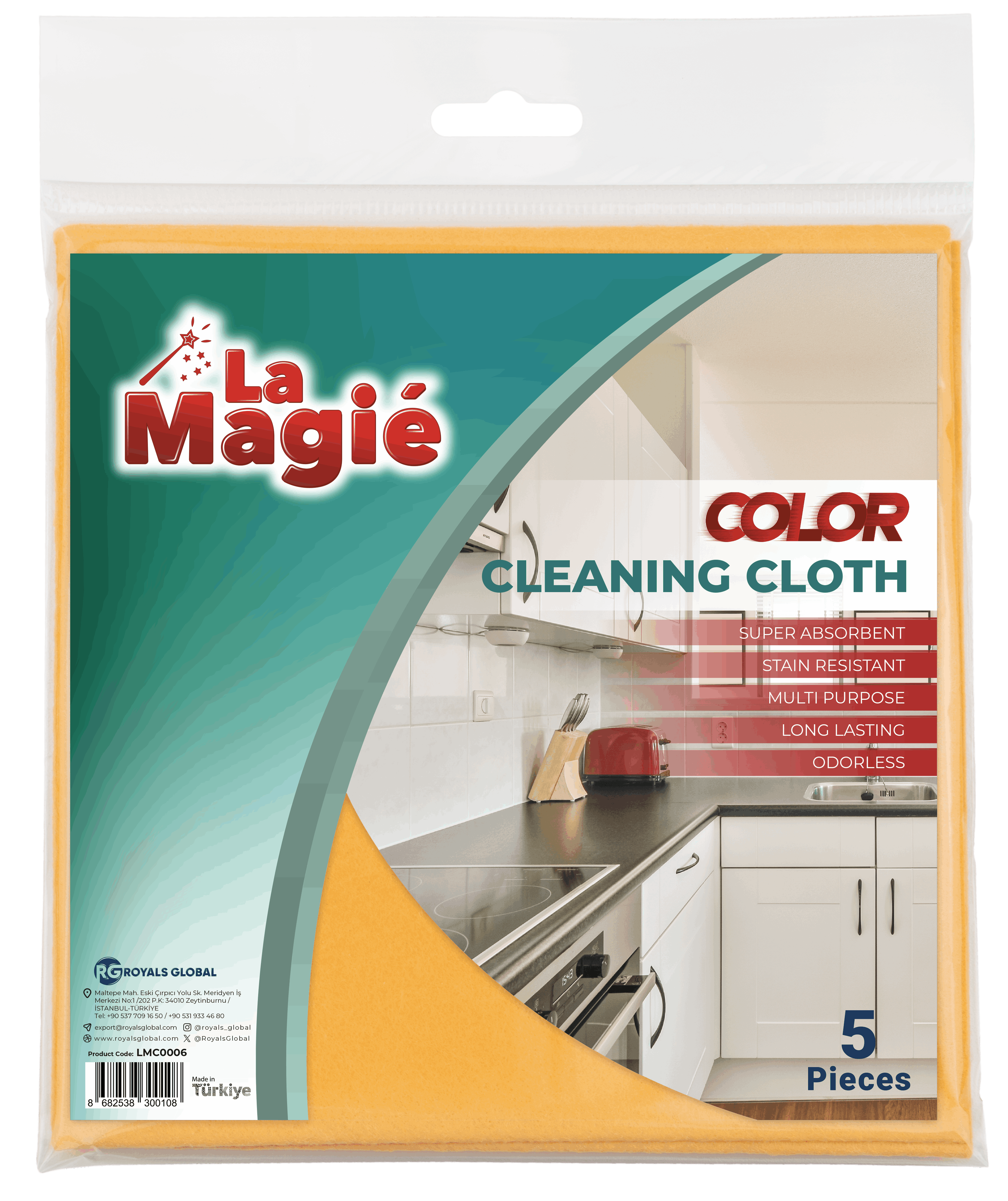 LA MAGIÉ LUX COLOR CLEANING CLOTHES 5 PCS